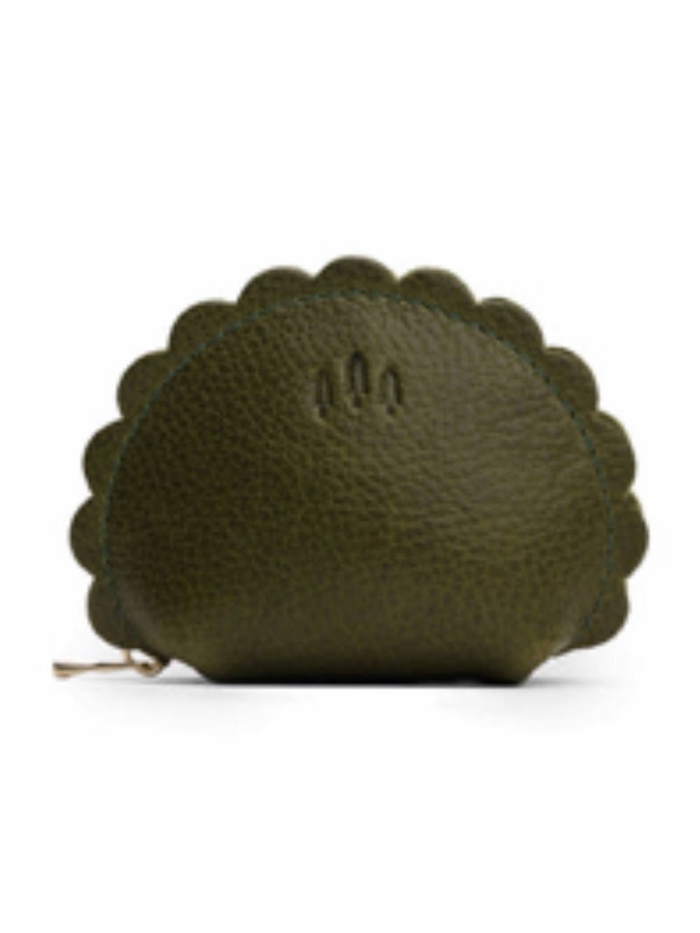 PORTLAND LEATHER Marigold Pouch Pebbled Olive Small